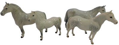 Lot 352 - Four Beswick dapple grey horses, to include...