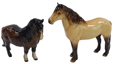 Lot 356 - A Beswick Highland horse, 18cm high, together...