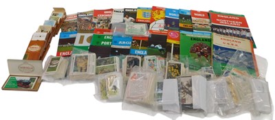 Lot 387 - A group of England football programmes at...