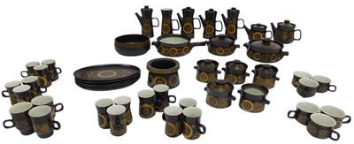 Lot 369 - A group of Denby Arabesque pattern stoneware,...