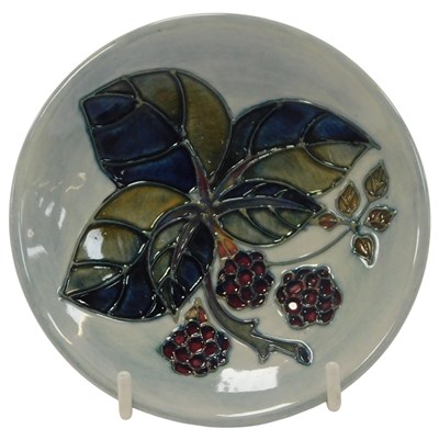 Lot 462 - A Moorcroft pottery bramble pattern pin...