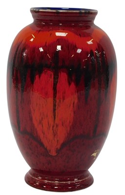 Lot 463 - A Poole pottery Volcano pattern vase, of...