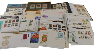 Lot 472 - Various first day covers, together with silk...