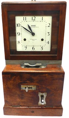 Lot 488 - A National Time Recorder Company Ltd clocking...