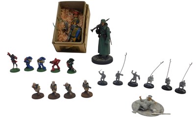 Lot 230 - Various white metal and plastic...