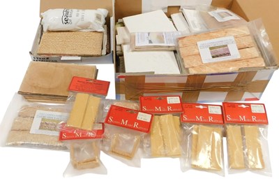 Lot 242 - Various model railway scenics, including stone...