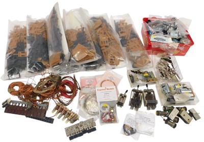 Lot 252 - Various motors, wiring and other model railway...