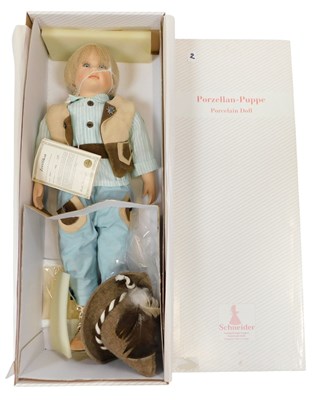 Lot 270 - A Schneider hand made porcelain doll...