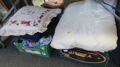 Lot 2060 - Textiles, including bedspreads, pillows,...