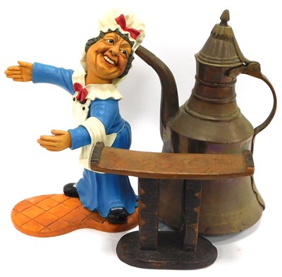 Lot 498 - Peter Mook. A resin sculpture of a female maid...