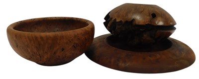 Lot 499 - A JJ Holland Jarrah burr wood bowl, 22cm...