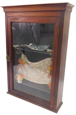 Lot 516 - A Victorian mahogany display cabinet, the top...