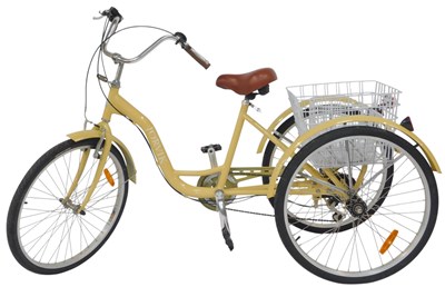 Lot 551 - A Jorvik tricycle, in buttermilk yellow trim,...