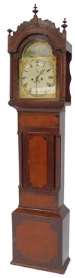 Lot 561 - A 19thC longcase clock, with a Roman numeric...