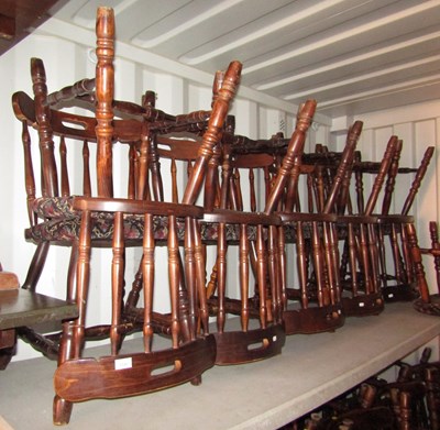 Lot 1120 - A group of pub furniture, comprising four...