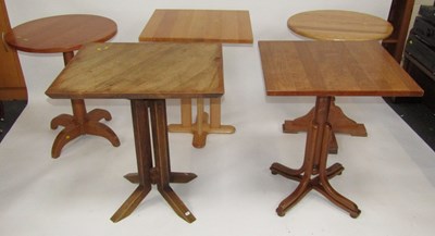Lot 1129 - Two circular topped occasional or small dining...