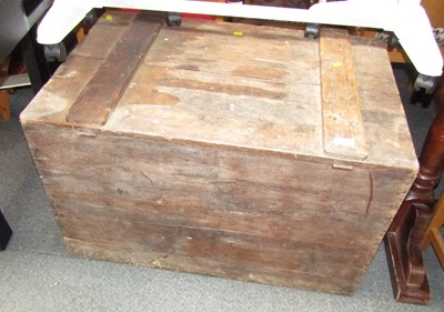 Lot 1131 - A pine trunk, approx 51cm high, 83cm x 57cm.