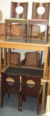 Lot 1139 - A courtroom table, with leather inset, raised...