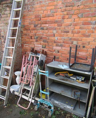 Lot 1142 - An open tall storage rack system of four...