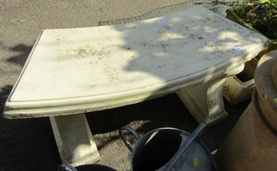 Lot 1146 - An ornamental garden bench made from cast...