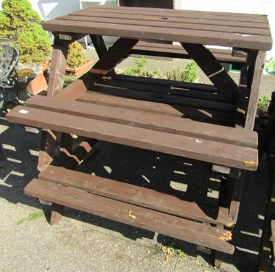 Lot 1150 - Two garden picnic benches.