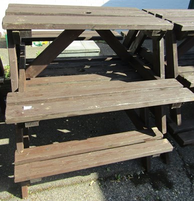 Lot 1151 - Two garden picnic benches.