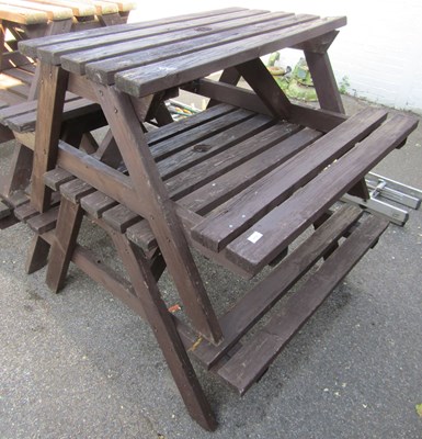 Lot 1153 - Two garden picnic benches.