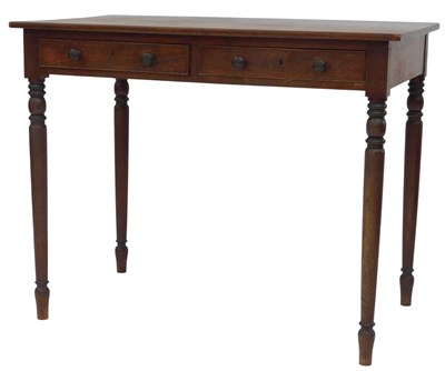 Lot 598 - A Victorian mahogany side table, the top with...