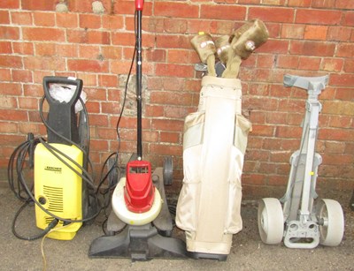 Lot 1093 - A Karcher K399 pressure washer, a golf cart, a...