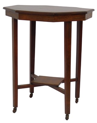 Lot 616 - A Victorian rosewood and inlaid two-tier...