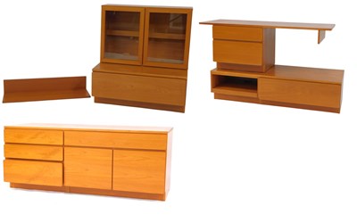 Lot 644 - A Beaver & Tapley 1970s teak modular room unit,...