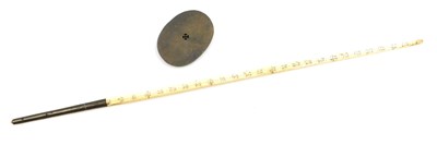 Lot 3 - A set of Chinese 19thC bronze opium scales,...