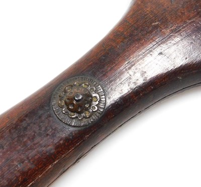 Lot 3 - A set of Chinese 19thC bronze opium scales,...