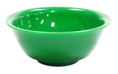 Lot 4 - A fine Peking jade green glass bowl, 17cm...