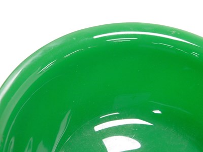 Lot 4 - A fine Peking jade green glass bowl, 17cm...
