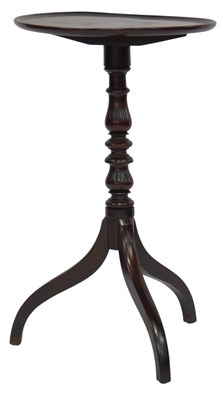 Lot 664 - A 19thC mahogany tripod table, with circular...