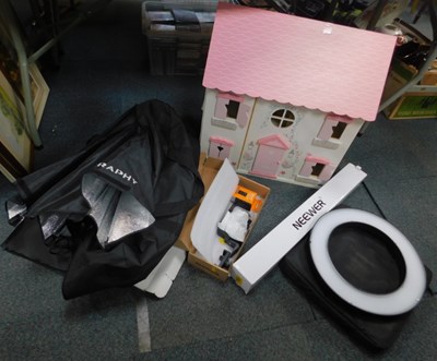 Lot 2068 - A doll's house, photographic equipment...