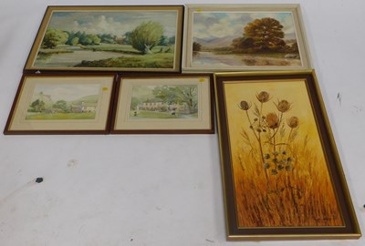 Lot 2069 - Pictures and prints, including landscapes,...