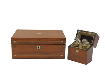 Lot 681 - A Victorian rosewood and mother of pearl...