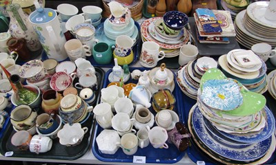 Lot 2093 - Ceramics, including decorative wares, teawares,...