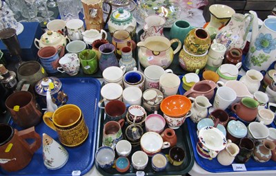 Lot 2094 - Decorative ceramics, including water jugs,...