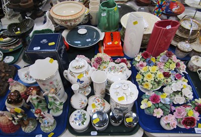 Lot 2104 - Decorative household ceramics and other wares,...