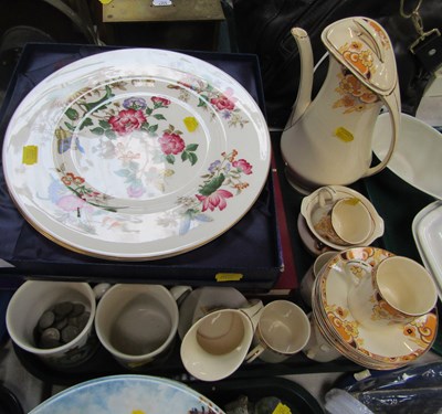 Lot 2107 - A Burslem part coffee service, to include...