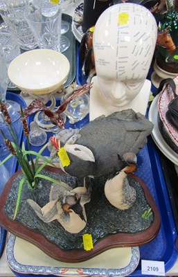 Lot 2109 - Ceramic and glassware, including phrenology...