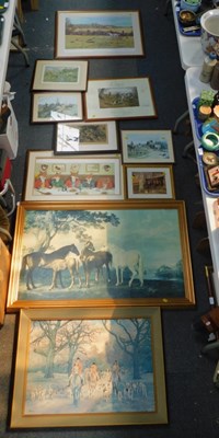 Lot 2120 - Pictures and prints, including large...