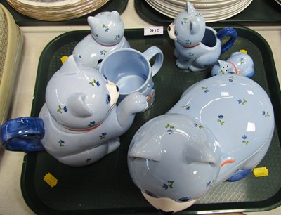 Lot 2140 - A group of Otagiri Japan cat themed tea wares....