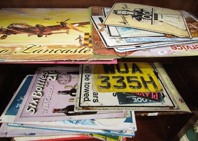 Lot 2150 - A quantity of enamel signs, and a number plate....