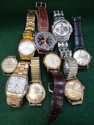 Lot 2184 - A group of gentleman's watches, makes include...