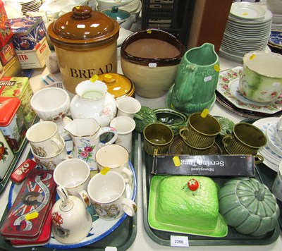 Lot 2206 - Ceramics and household wares, including a...