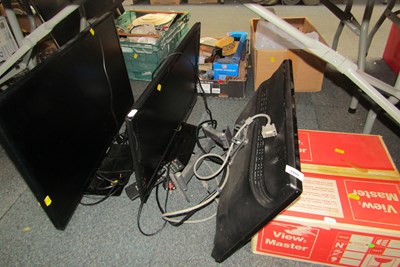 Lot 2209 - A boxed View Master, three flat screen TVs,...